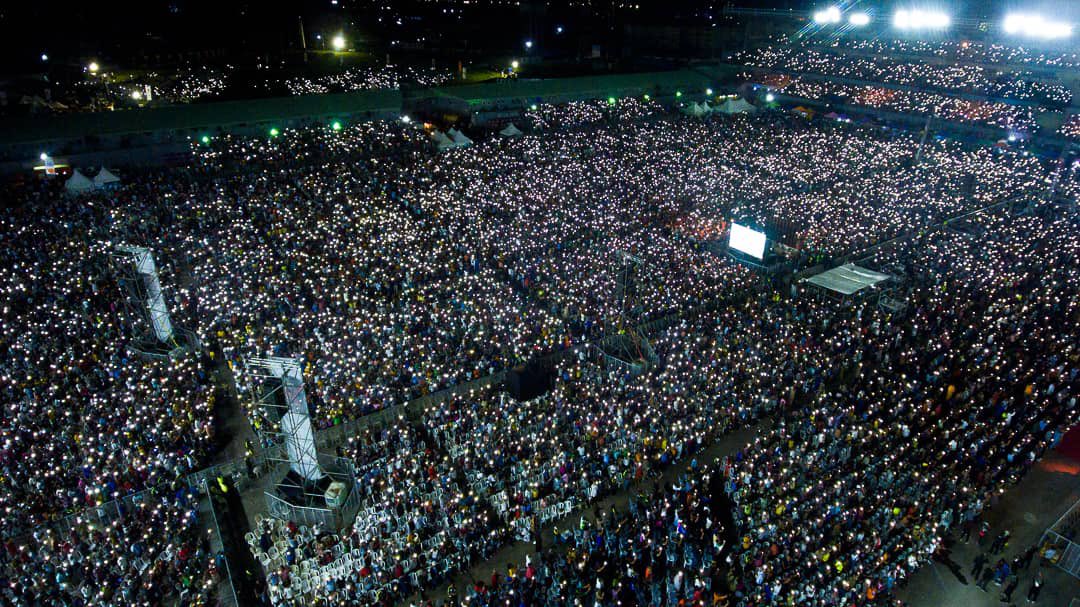 PHOTOS: Travis Greene, Peter Obi join thousands at The Experience 2022 concert