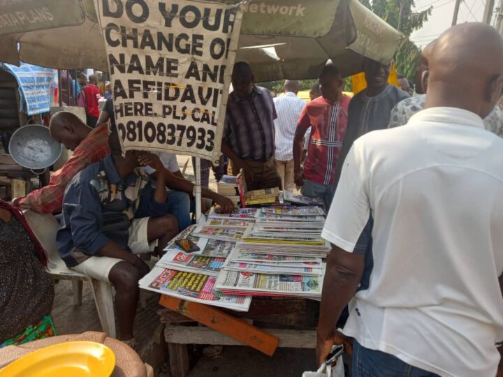 Newspaper stand