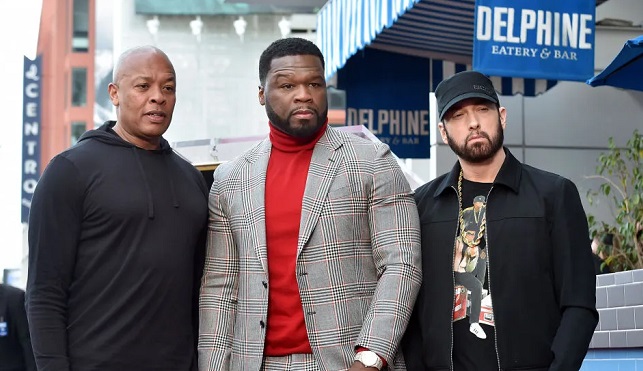 ‘The 3-headed monster’ — 50 Cent marks 20-year partnership with Eminem, Dr Dre