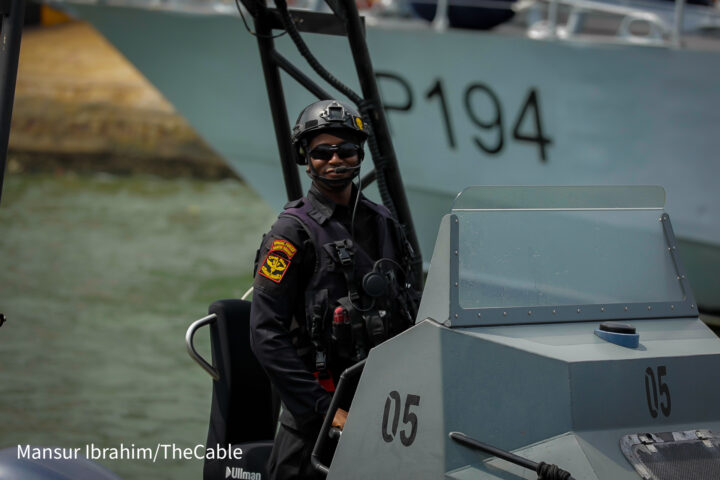 Nigerian navy personnel