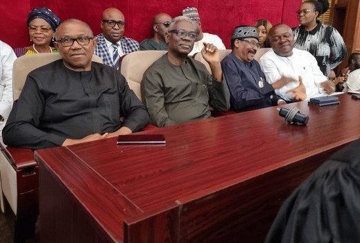 Peter Obi at the election petition tribunal