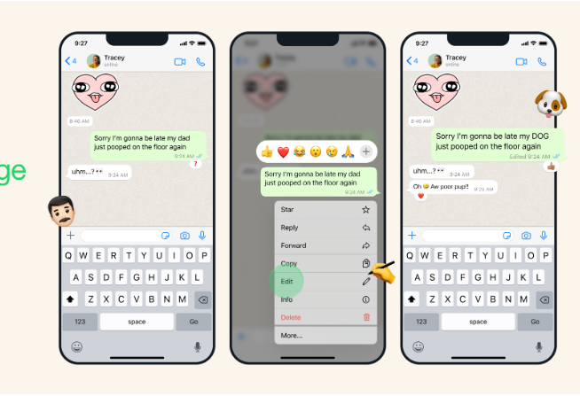 You can now edit sent messages as WhatsApp unveils new feature