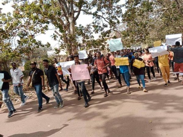 Photo of UNN students protesting