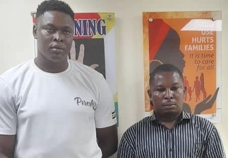 Eyah Nnamdi and Ugwuoke Oluchukwu, Qatar-based suspected drug kingpins.