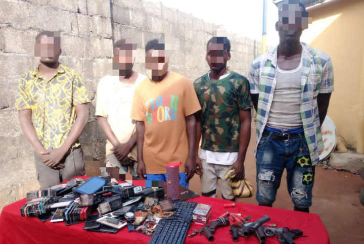 Robbery suspects paraded by police in Imo state