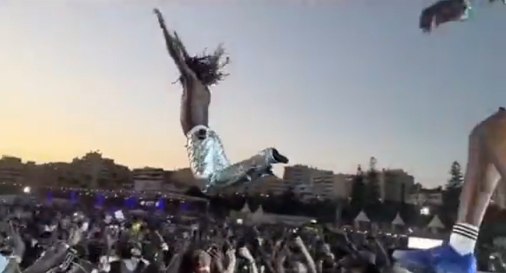 WATCH: Asake jumps into crowd, lands on floor at Afro Nation Portugal