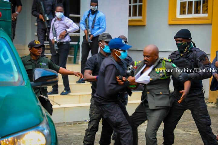 DSS officers and prison officials fighting over custody of Emefiele