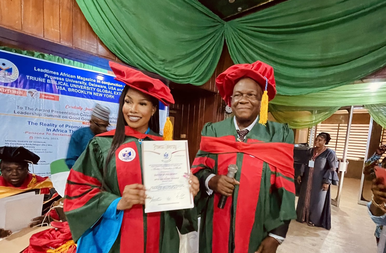 BBNaija’s Tacha bags honourary doctorate degree from US varsity