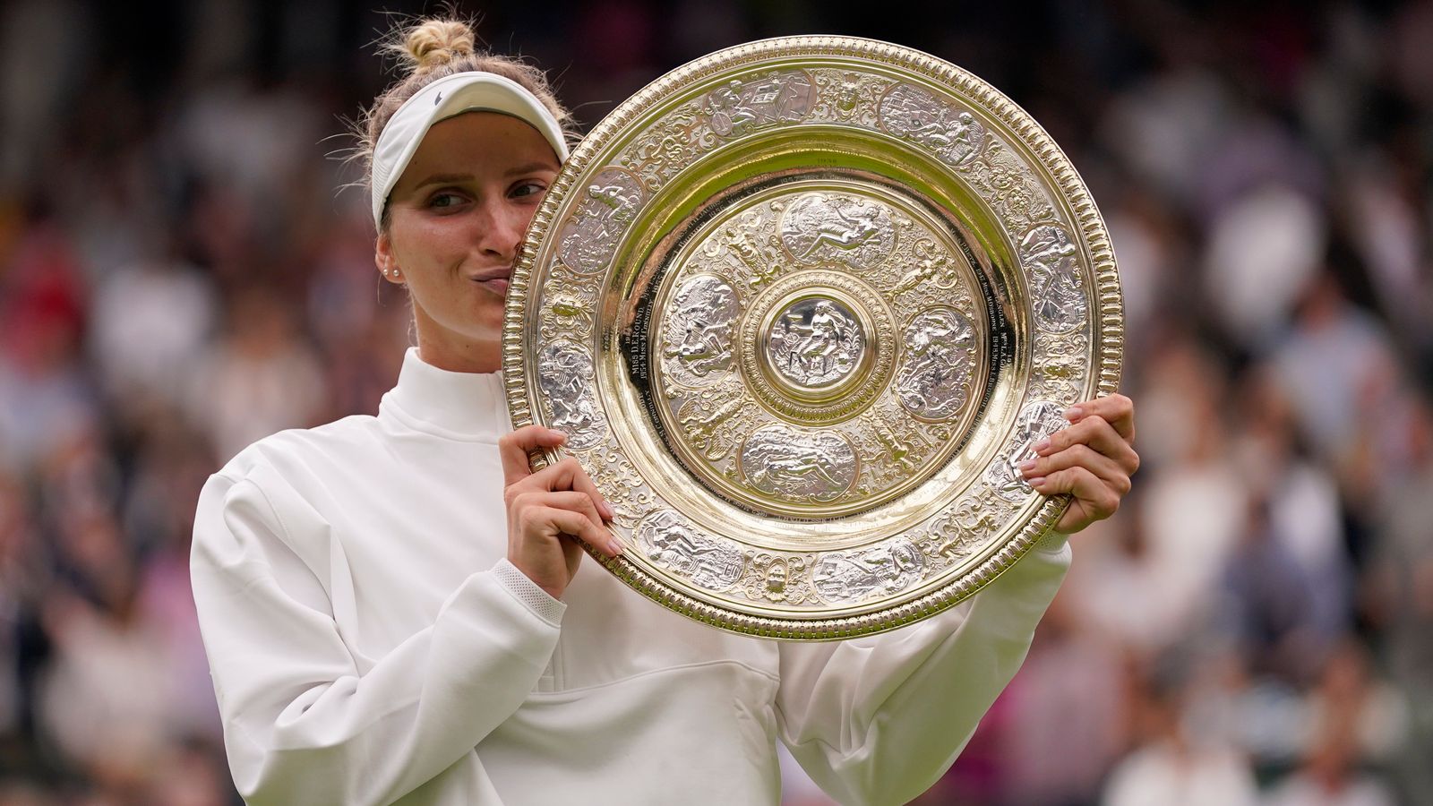 Czech's Vondrousova becomes first unseeded woman to win Wimbledon title