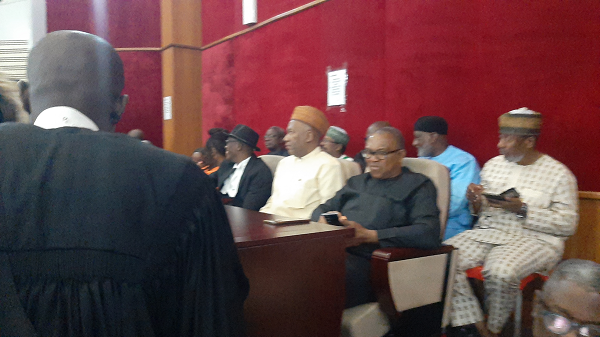 Chimamanda accompanies Peter Obi, Datti to tribunal 3