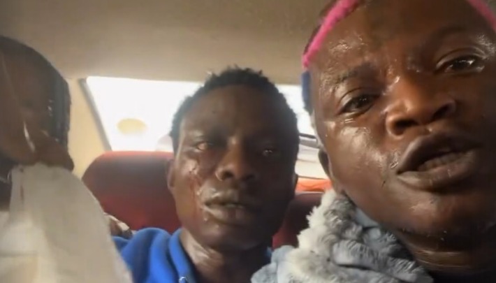 VIDEO: Portable and his artiste 'attacked' in Lekki