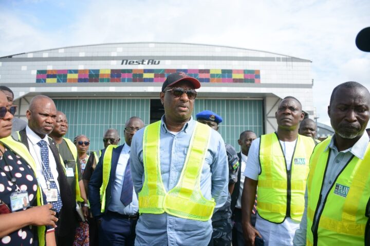 Festus Keyamo, minister of aviation at the Muritala Mohammed International Airport