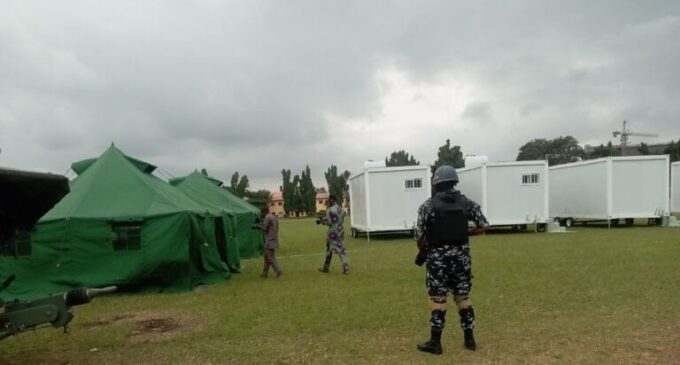 Egbetokun takes delivery of mobile barracks donated by German government