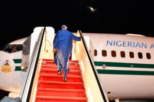 Tinubu departs Nigeria