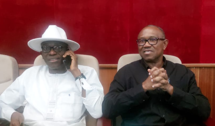 Julius Abure and Peter Obi of Labour Party (LP)