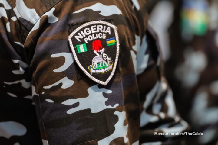 A Nigeria police officer