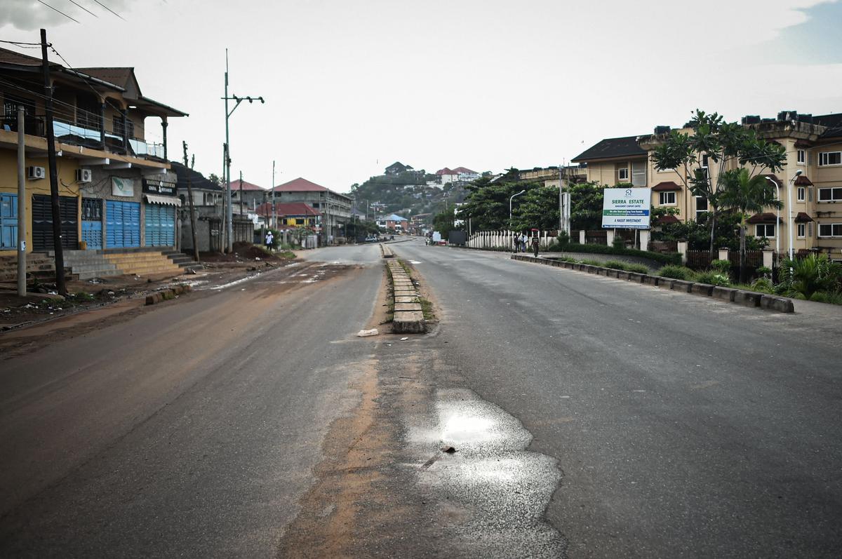 Sierra Leone curfew. Photo credit: The Hindu