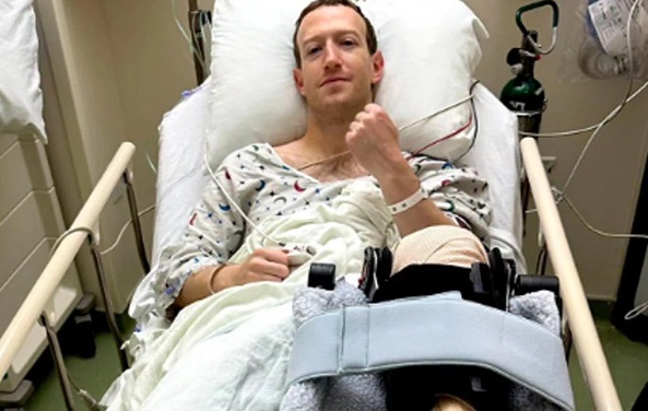 Zuckerberg undergoes surgery for knee injury during martial arts training