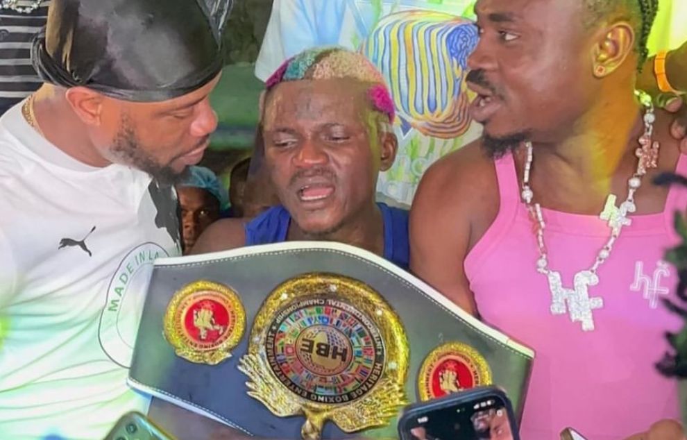 VIDEO: Portable beats Charles Okocha in celebrity boxing match