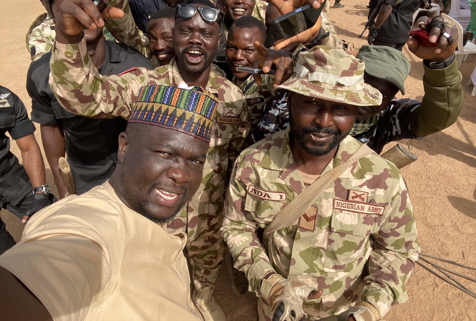 Seyi Law spends Christmas with soldiers in Borno, says 'military budget not huge'