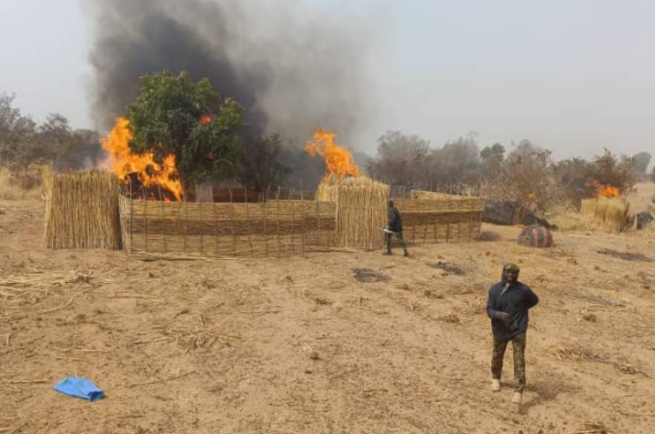 File photo. Nigerian troops battle insurgents in the north