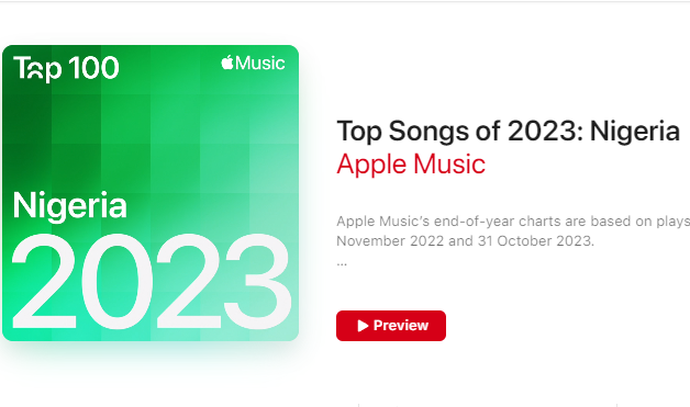 FULL LIST: 'Soso', 'Asiwaju', 'Feel'... Apple Music's top 100 songs of 2023