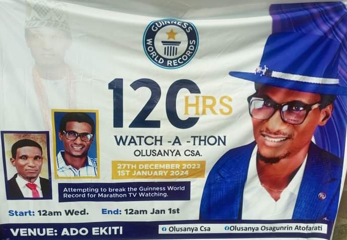 Ekiti politician completes 120-hour TV watching marathon, awaits GWR confirmation