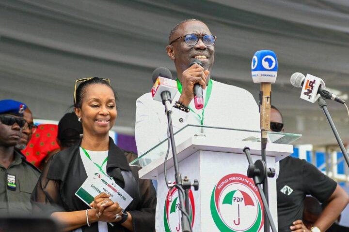 Asue Ighodalo, governorship candidate of the PDP in Edo state