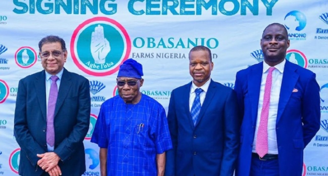 Fan Milk, Obasanjo Farms partner to expand dairy farming in Nigeria