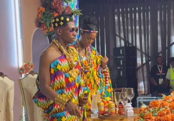 VIDEO: Moses Bliss holds traditional wedding in Ghana
