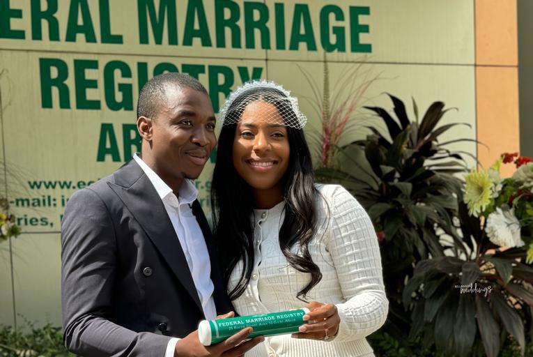 Photos from Theophilus Sunday’s court wedding in Abuja