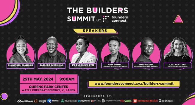 Founders Connect announces The Builders Summit in Lagos