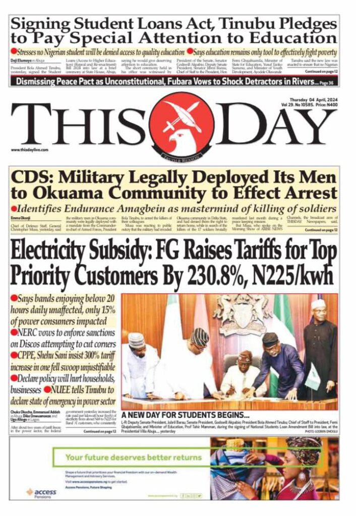 Newspaper Headlines: Manufacturers, NLC, reject hike in electricity ...