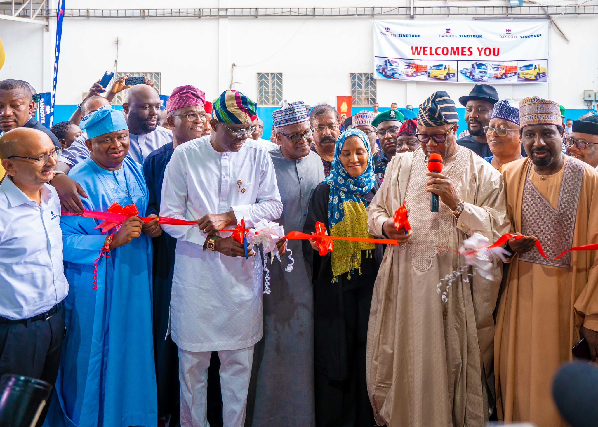 PHOTOS: Dangote inaugurates CKD truck assembly plant in Lagos