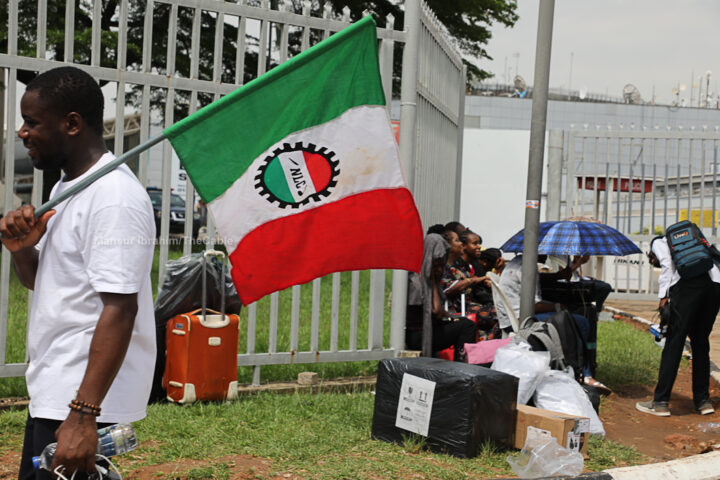 File photo showing an NLC flag