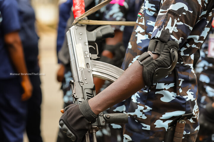 A Nigerian police officer