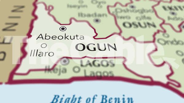 map of Ogun state