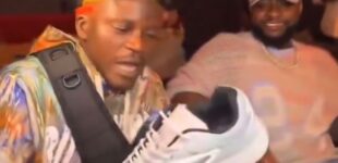 Davido takes Portable out for dinner in US, gifts him Dior shoes