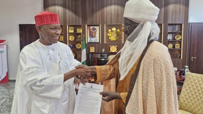 Emir of Gaya receives appointment letter from Abba Yusuf