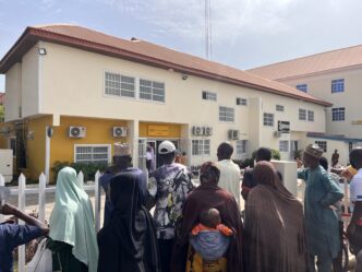 Residents queue at MTN Hadija office, Kano over barred lines