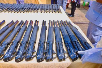 Rifles seized at Lagos airport by the customs