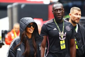 Stormzy and Maya Jama