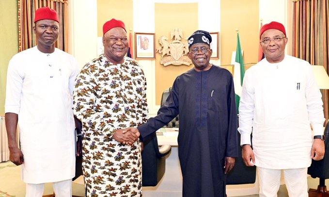 Anyim Meets With Tinubu After Defection From PDP