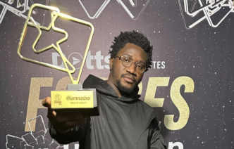 Nasboi shows off Trendupp award