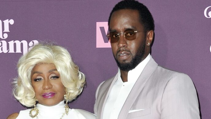 Janice Combs and her son Diddy