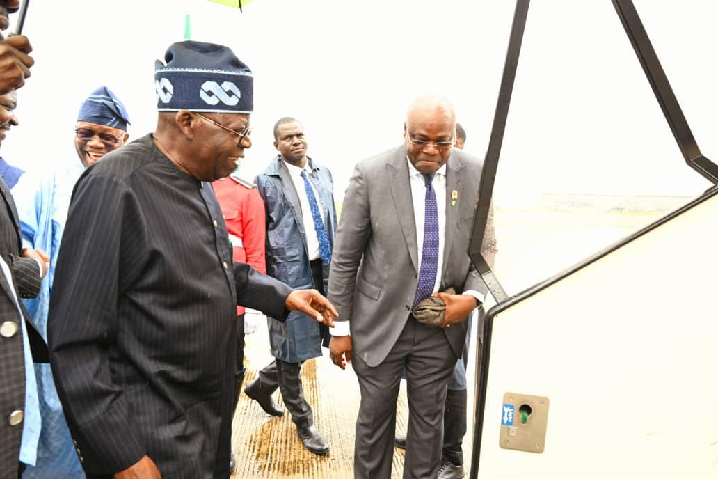 President Tinubu about to board the new presidential jet