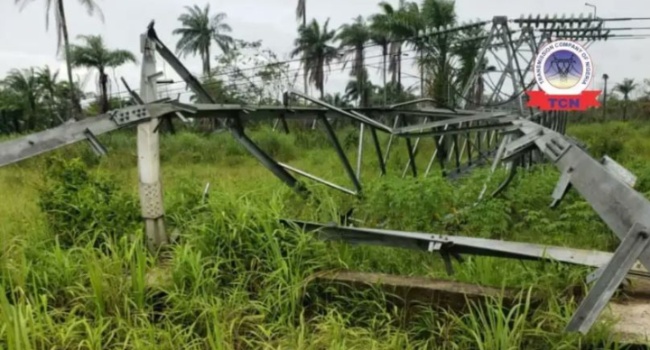 TCN: Vandals destroyed three transmission towers on Lokoja-Gwagwalada line