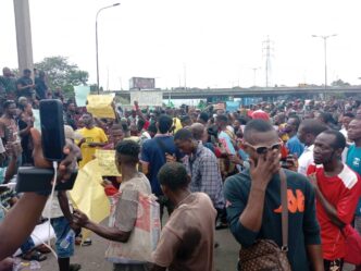 Protesters in Lagos