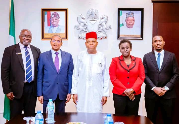 Vice-President Kashim Shettima and Tanzanian delegation at the State House