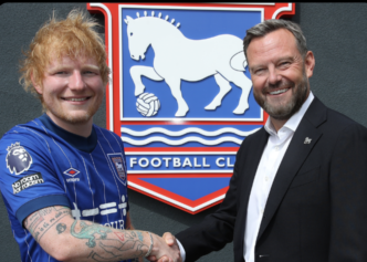 Ed Sheeran has been a lifelong fan of Ipswich Town